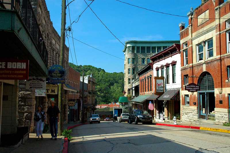 A picture of downtown Eureka Springs